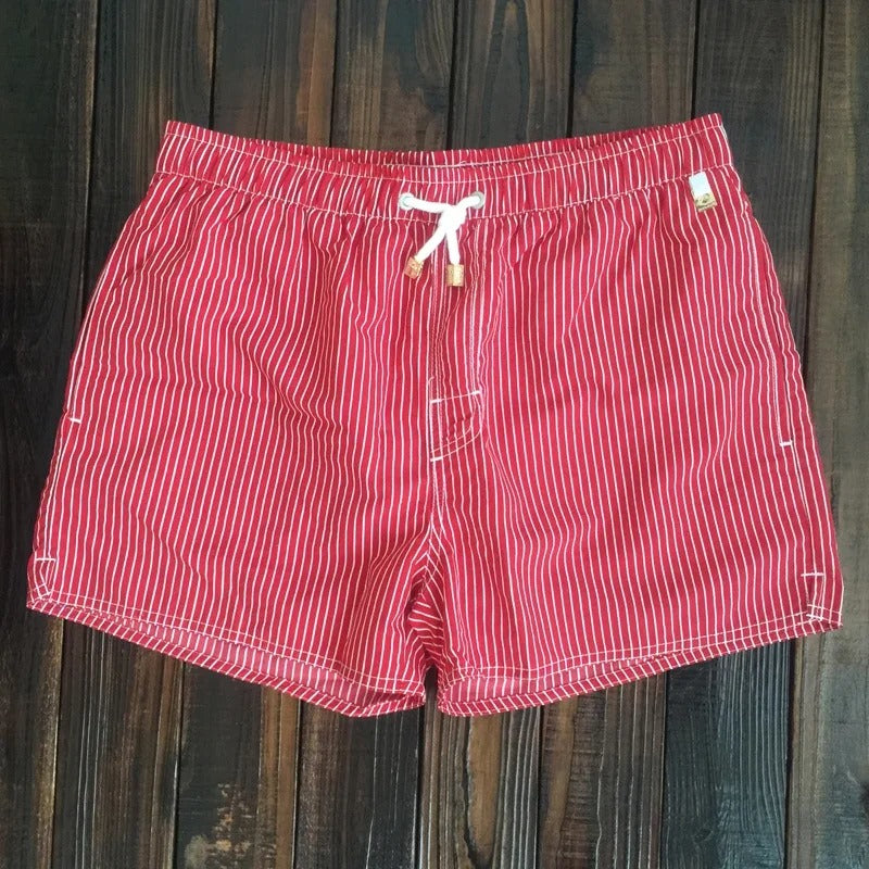 Dwight | Men's Drawstring Vertical Stripe Swimming Shorts