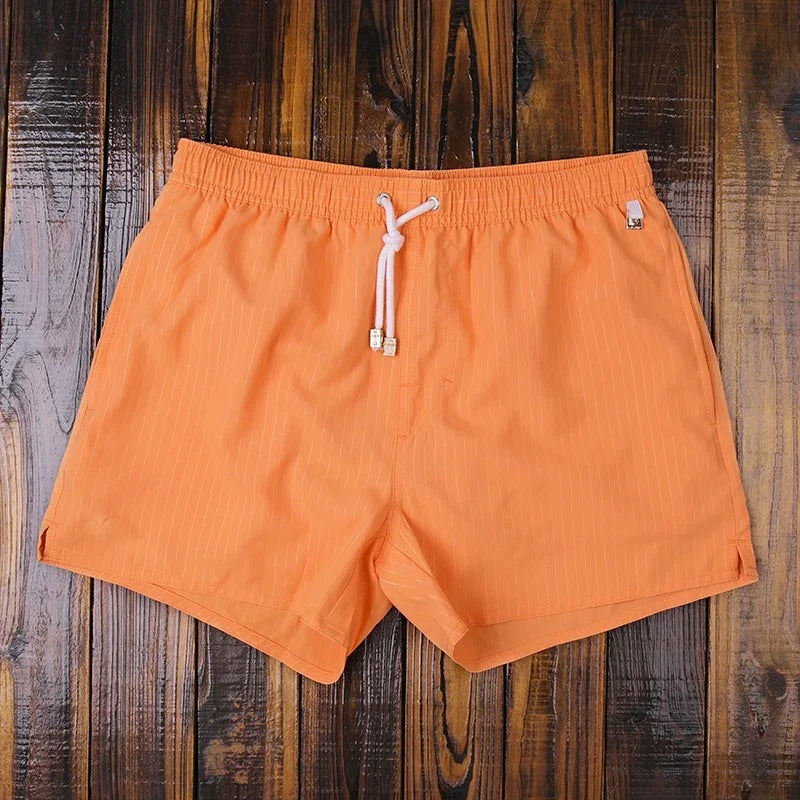 Dwight | Men's Drawstring Vertical Stripe Swimming Shorts