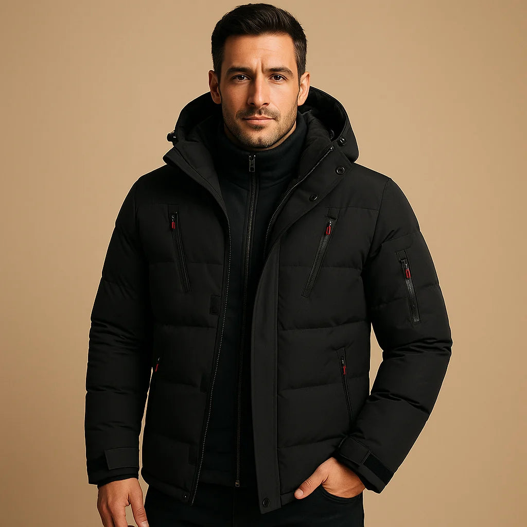 Edward | Men’s Zip Front Long Sleeve Puffer Jacket
