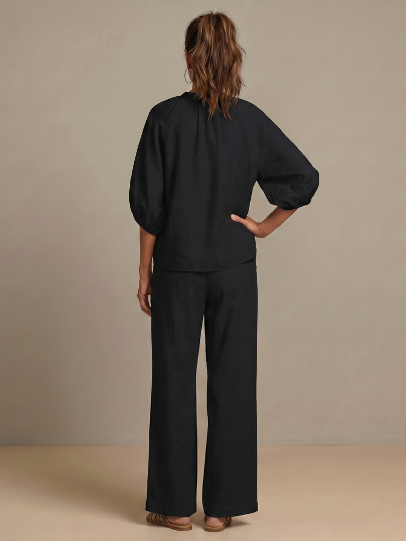 Eileen | Women's Zip Front Drawstring Two Piece Set