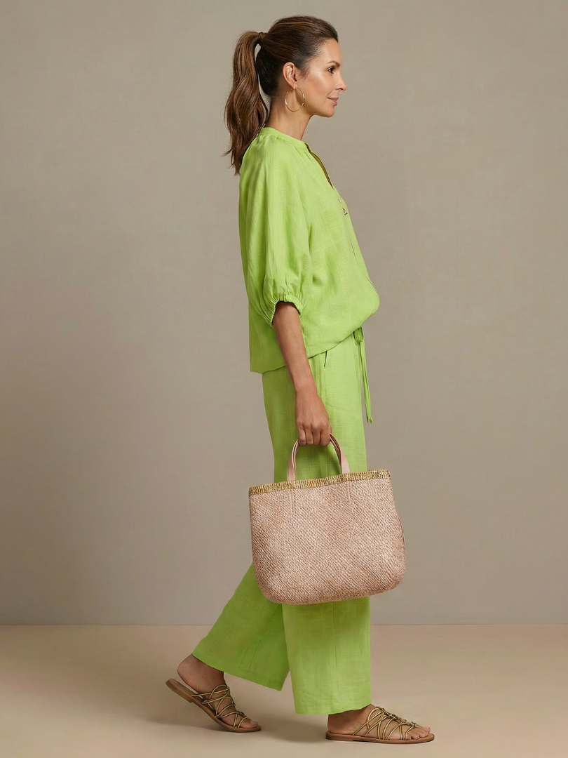 Eileen | Women's Zip Front Drawstring Two Piece Set