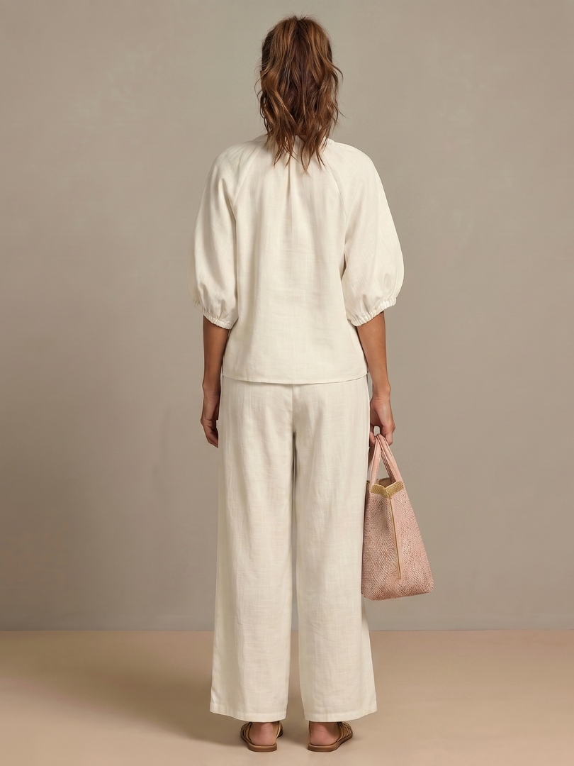 Eileen | Women's Zip Front Drawstring Two Piece Set