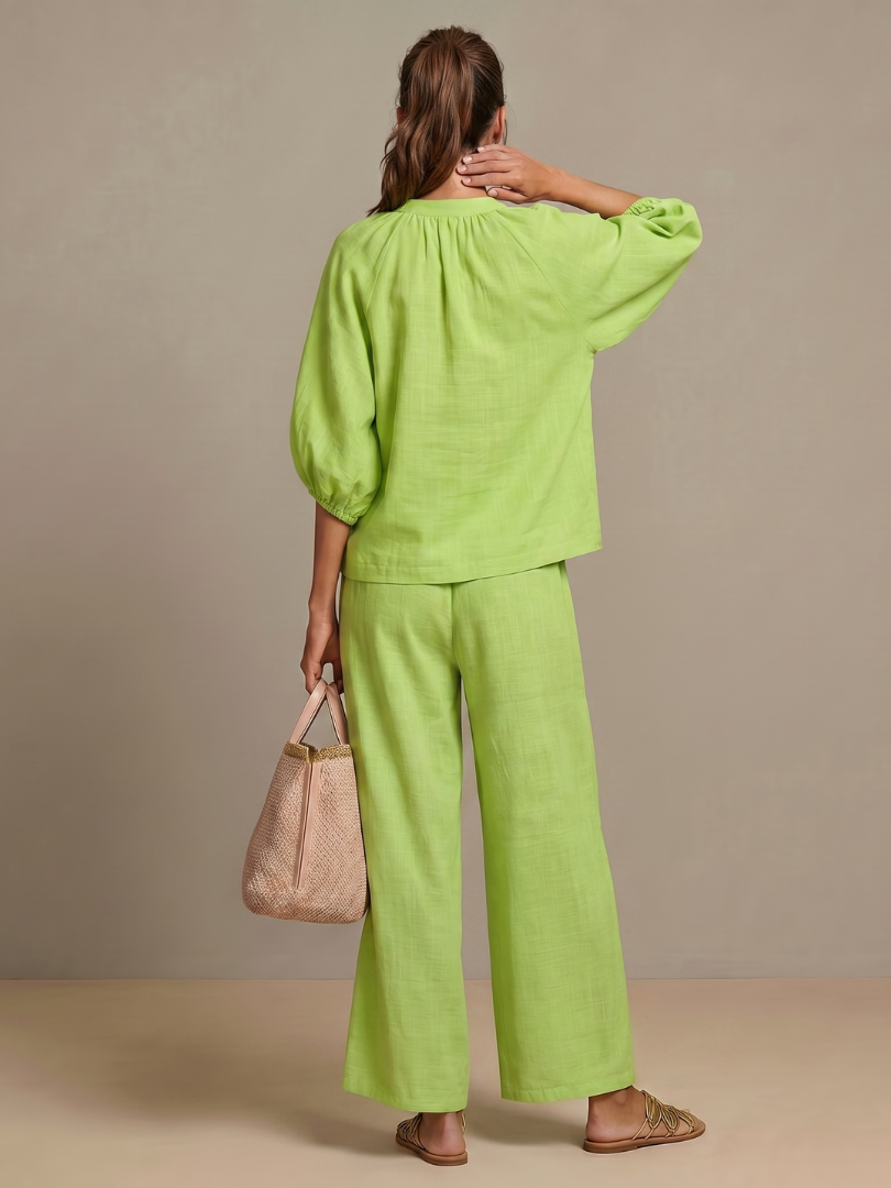 Eileen | Women's Zip Front Drawstring Two Piece Set