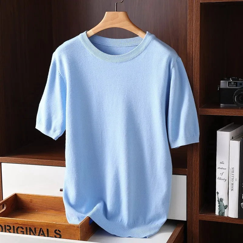 Emmanuel | Men's Crewneck Short Sleeve Summer Shirt