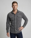 Emmett | Men's Fitted Collared Long Sleeve Dress Shirt