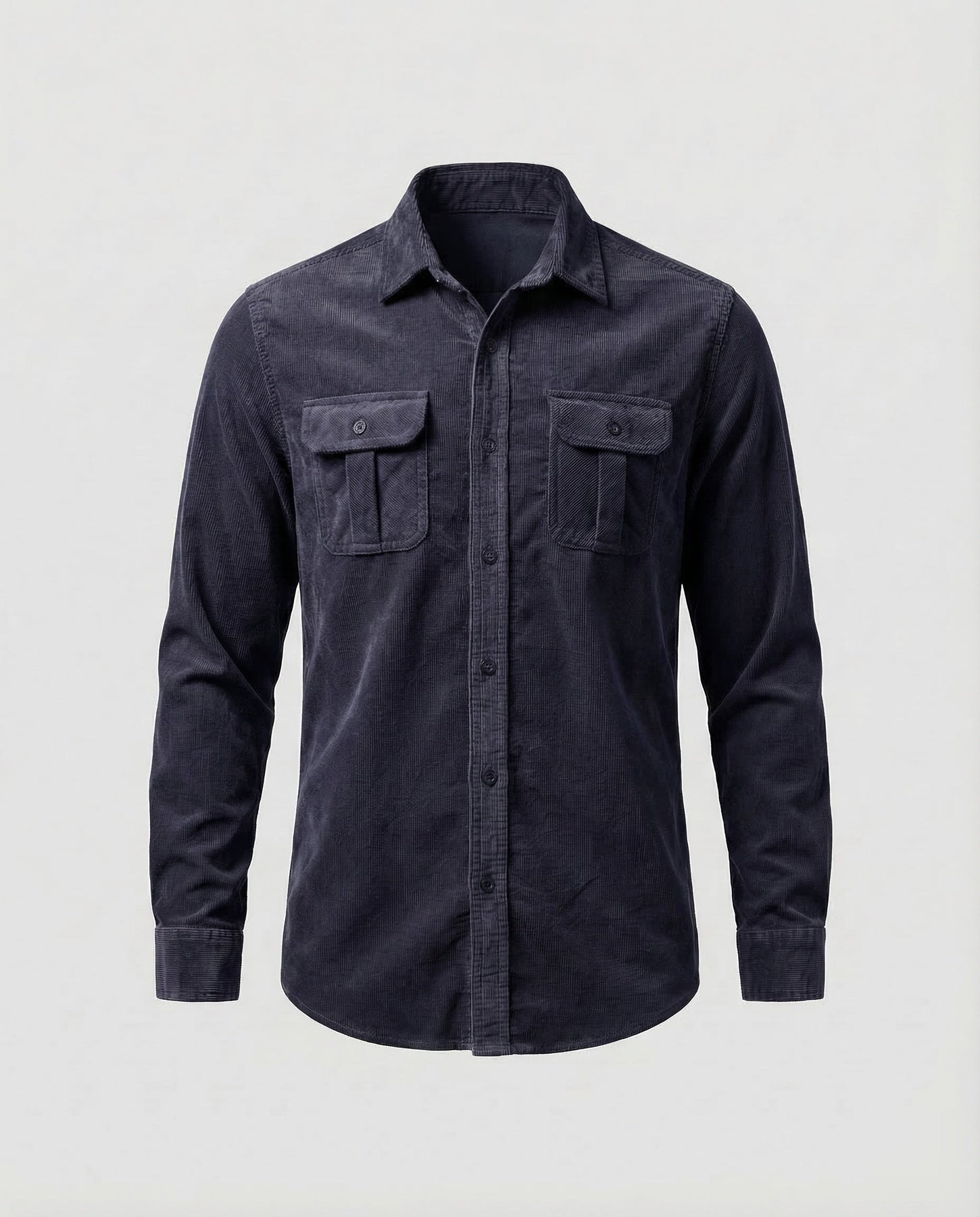 Emmett | Men's Fitted Collared Long Sleeve Dress Shirt
