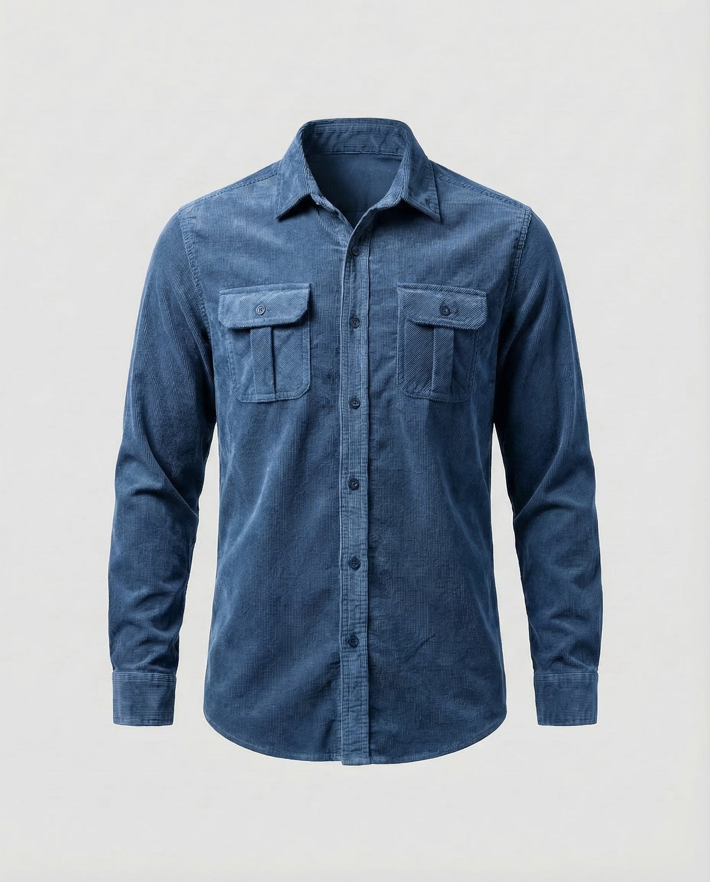 Emmett | Men's Fitted Collared Long Sleeve Dress Shirt