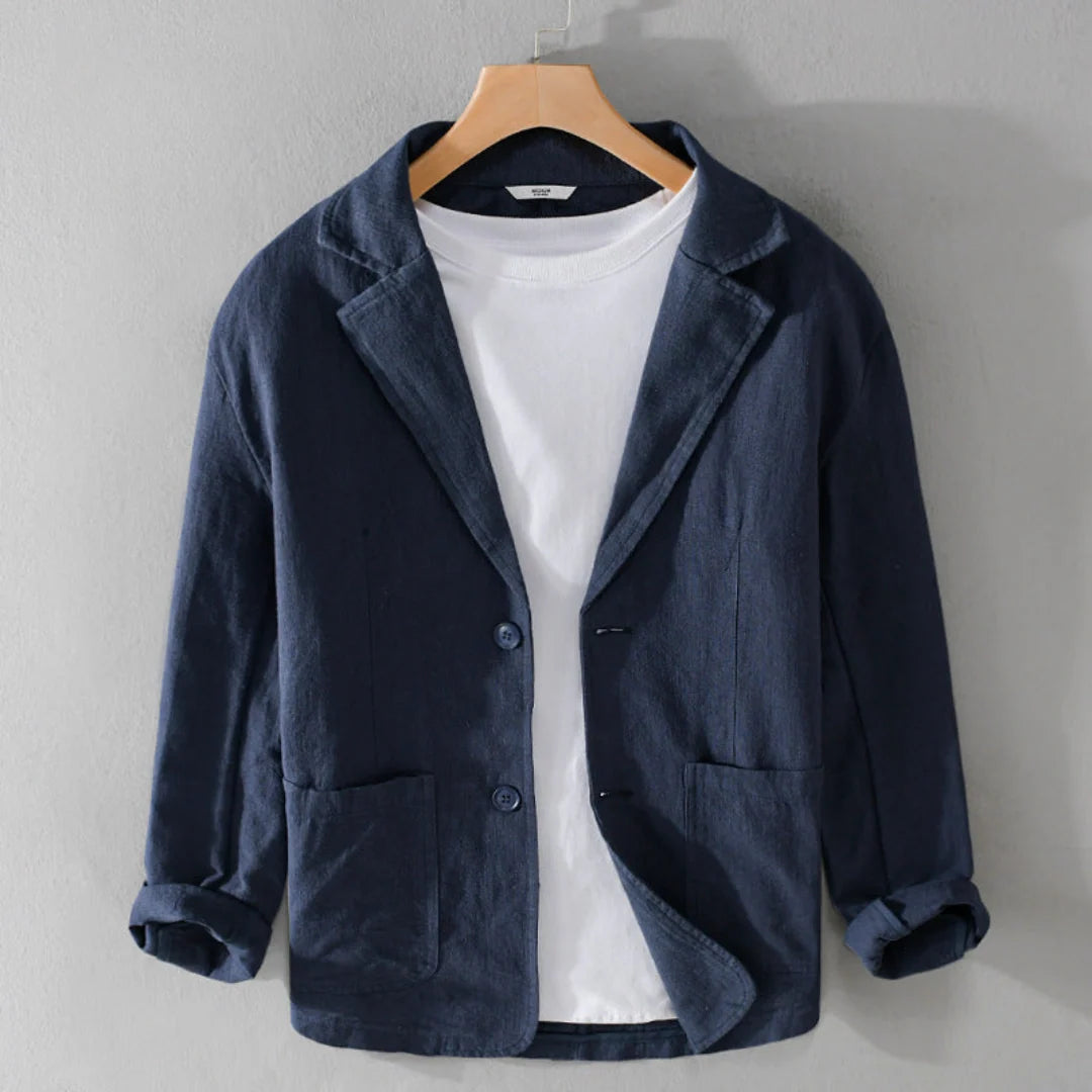 Erasmus | Men’s Button Front Long Sleeve Collared Shirt