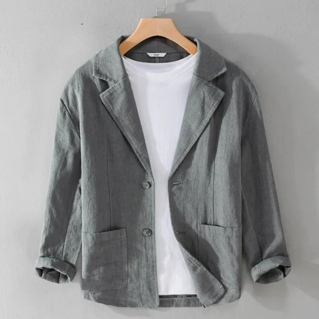 Erasmus | Men’s Button Front Long Sleeve Collared Shirt
