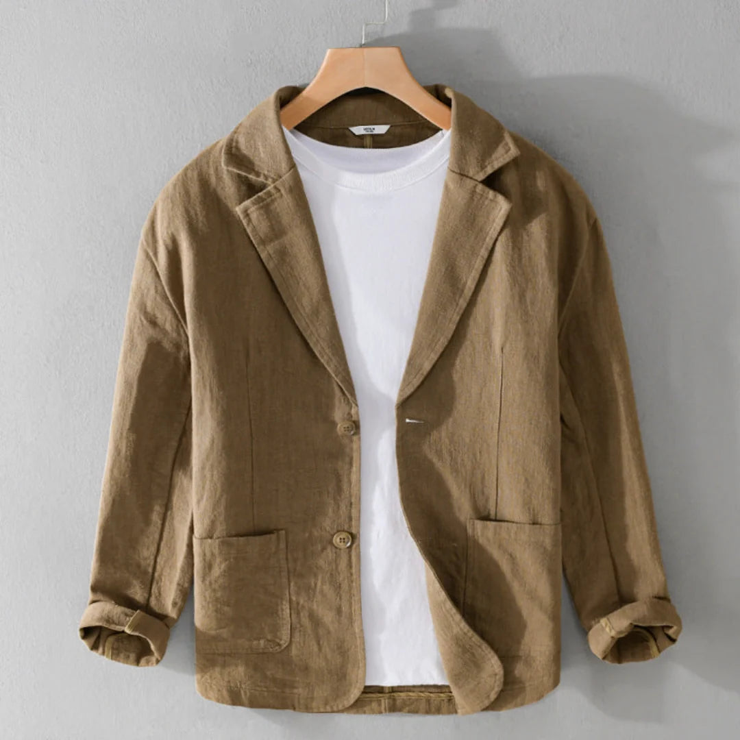 Erasmus | Men’s Button Front Long Sleeve Collared Shirt