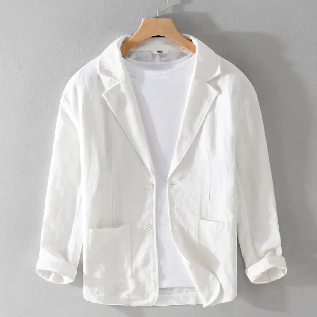 Erasmus | Men’s Button Front Long Sleeve Collared Shirt