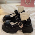 Esma | Women’s Platform Round Toe Buckle Mary Jane Shoes