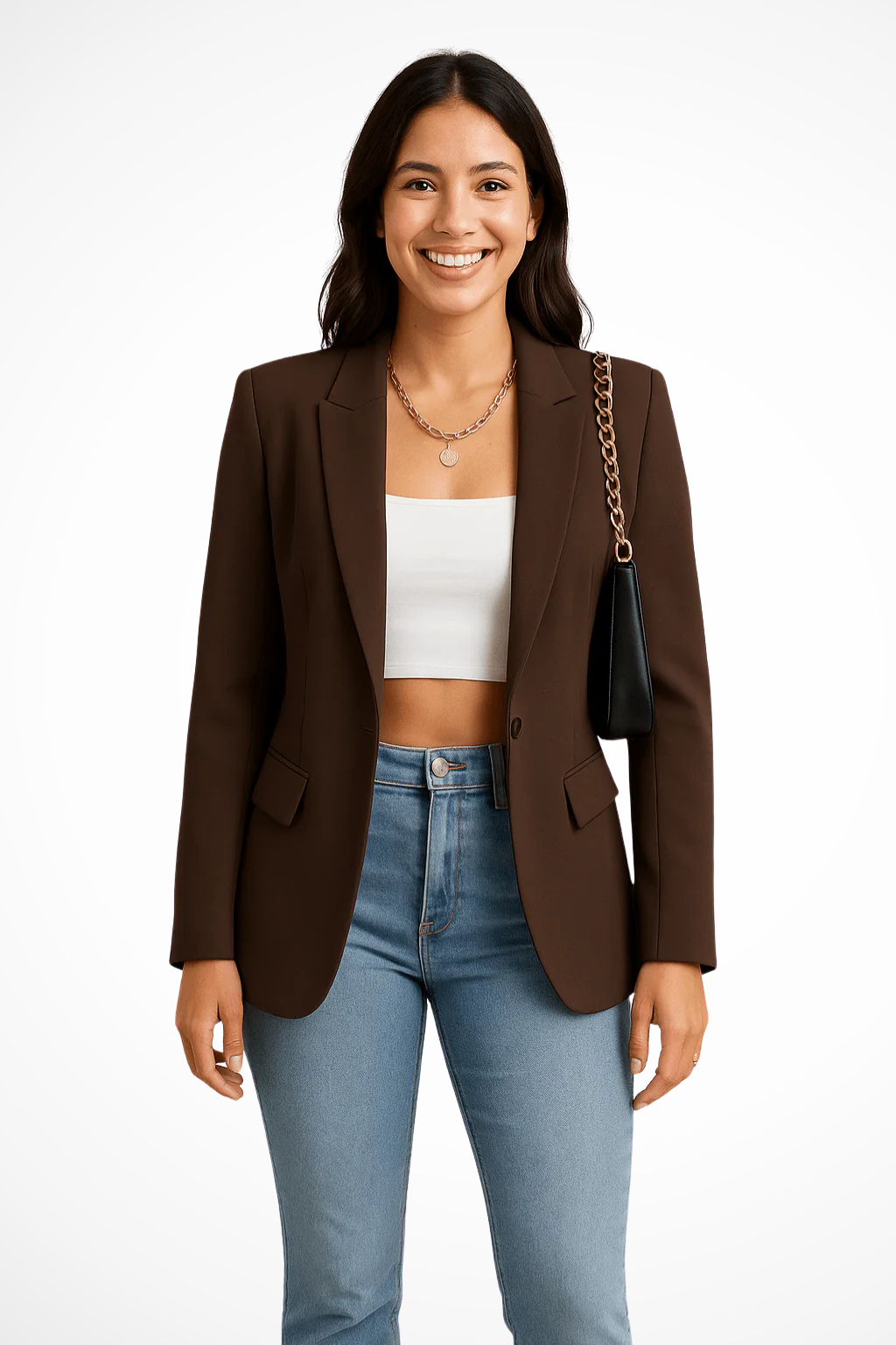 Cecelia | Women’s Button Front Long Sleeve Blazer
