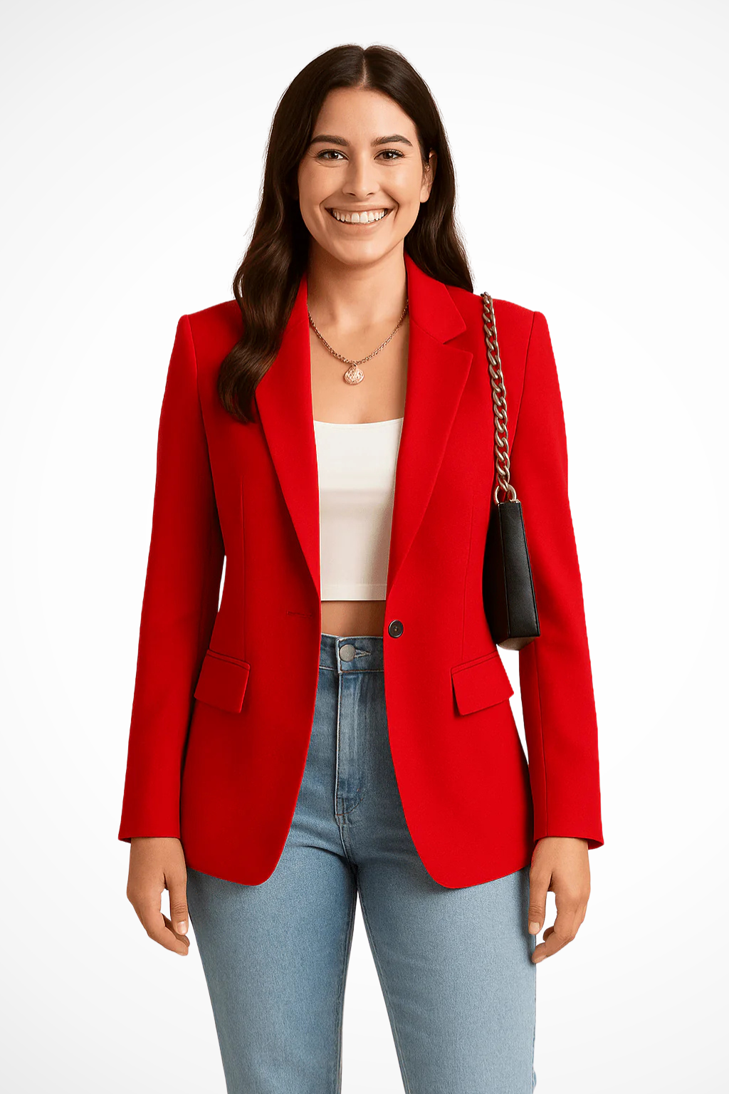 Cecelia | Women’s Button Front Long Sleeve Blazer