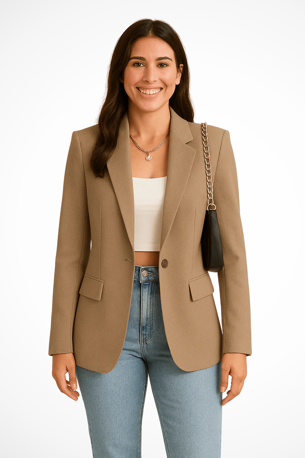Cecelia | Women’s Button Front Long Sleeve Blazer