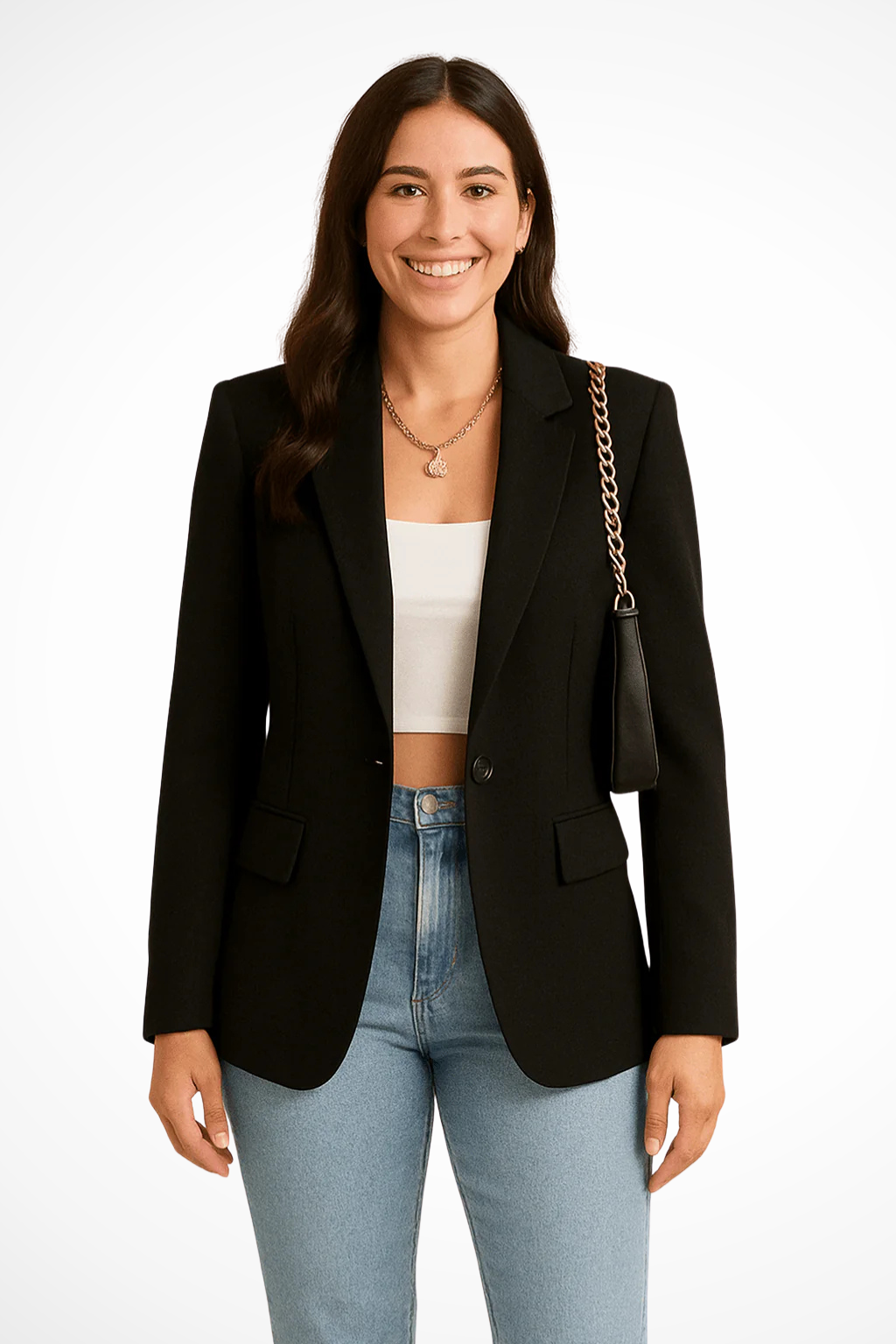 Cecelia | Women’s Button Front Long Sleeve Blazer