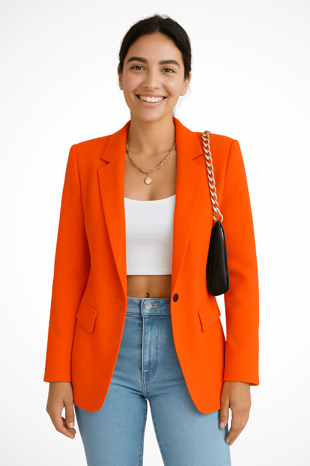 Cecelia | Women’s Button Front Long Sleeve Blazer