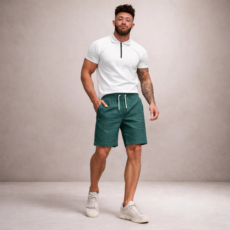 Everardo | Men's Drawstring Pull-On Mid-Length Shorts