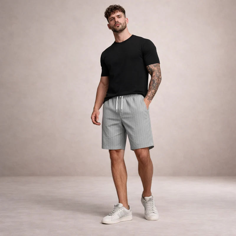 Everardo | Men's Drawstring Pull-On Mid-Length Shorts