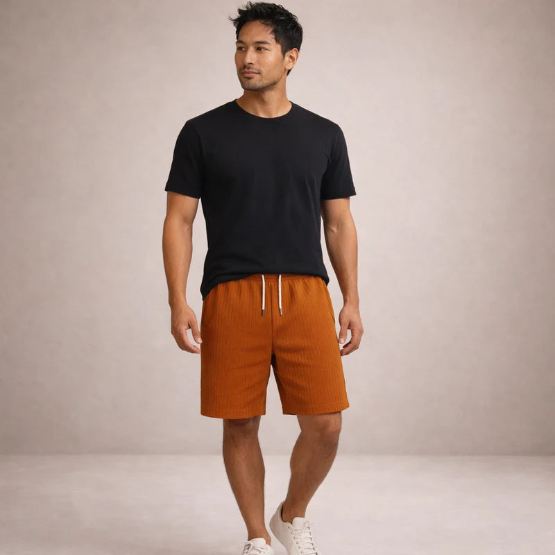 Everardo | Men's Drawstring Pull-On Mid-Length Shorts