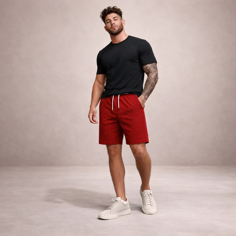Everardo | Men's Drawstring Pull-On Mid-Length Shorts