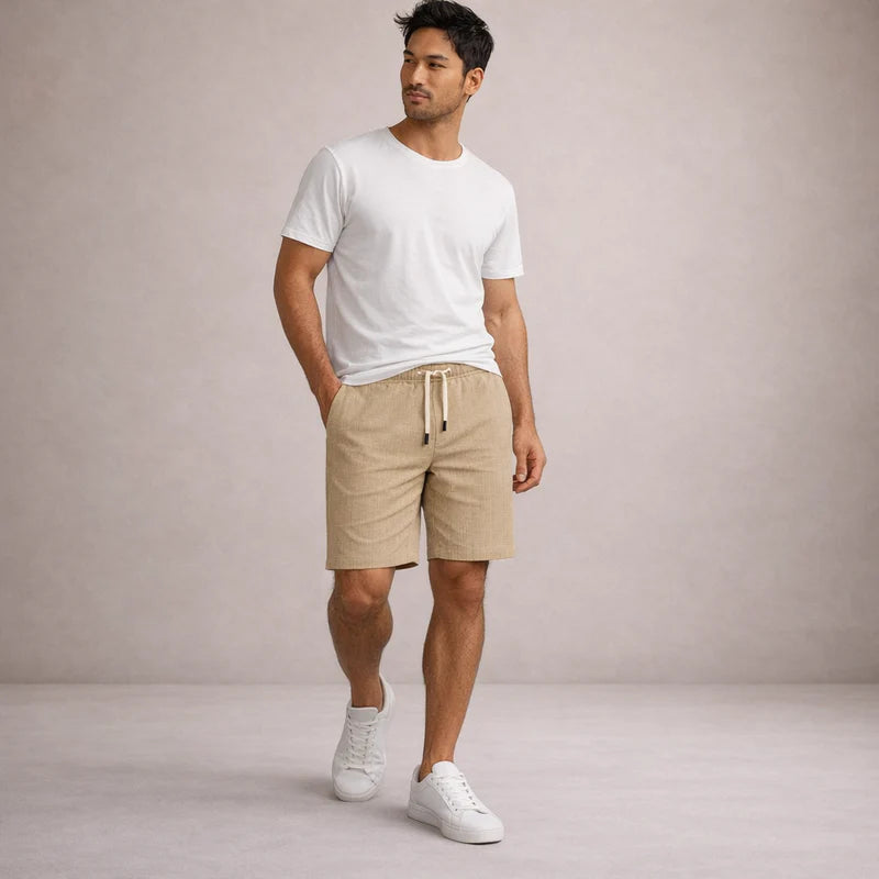 Everardo | Men's Drawstring Pull-On Mid-Length Shorts