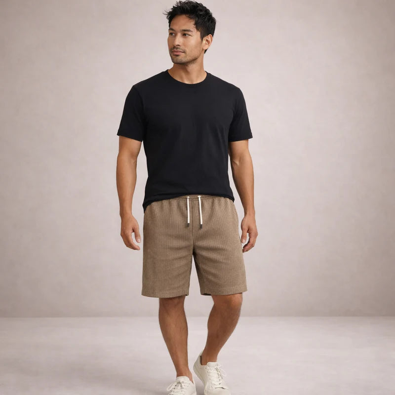 Everardo | Men's Drawstring Pull-On Mid-Length Shorts