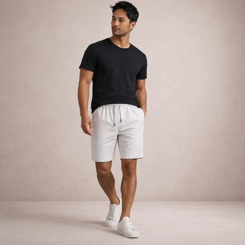 Everardo | Men's Drawstring Pull-On Mid-Length Shorts