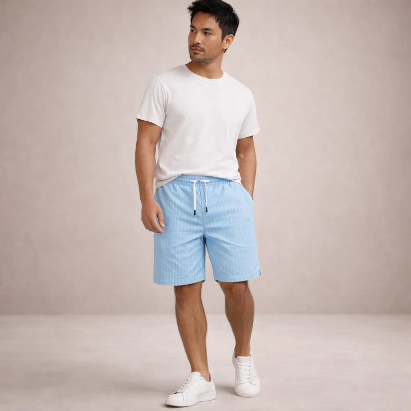 Everardo | Men's Drawstring Pull-On Mid-Length Shorts