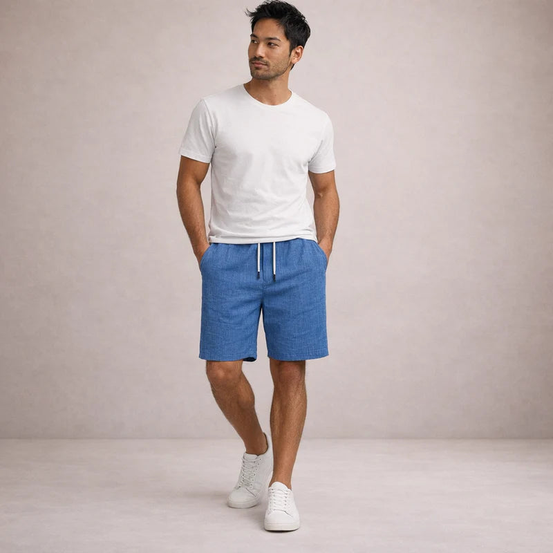 Everardo | Men's Drawstring Pull-On Mid-Length Shorts
