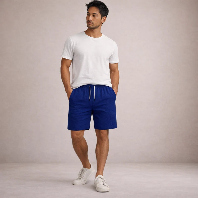 Everardo | Men's Drawstring Pull-On Mid-Length Shorts