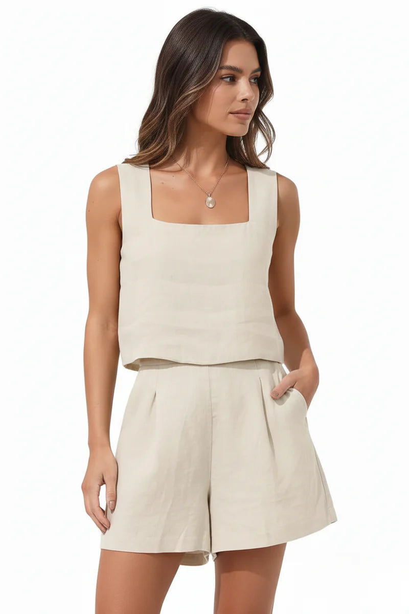 Evie | Women’s Sleeveless Two Piece Summer Set