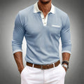 Ezekiel | Men's Long Sleeve Turn Down Collar Polo Shirt