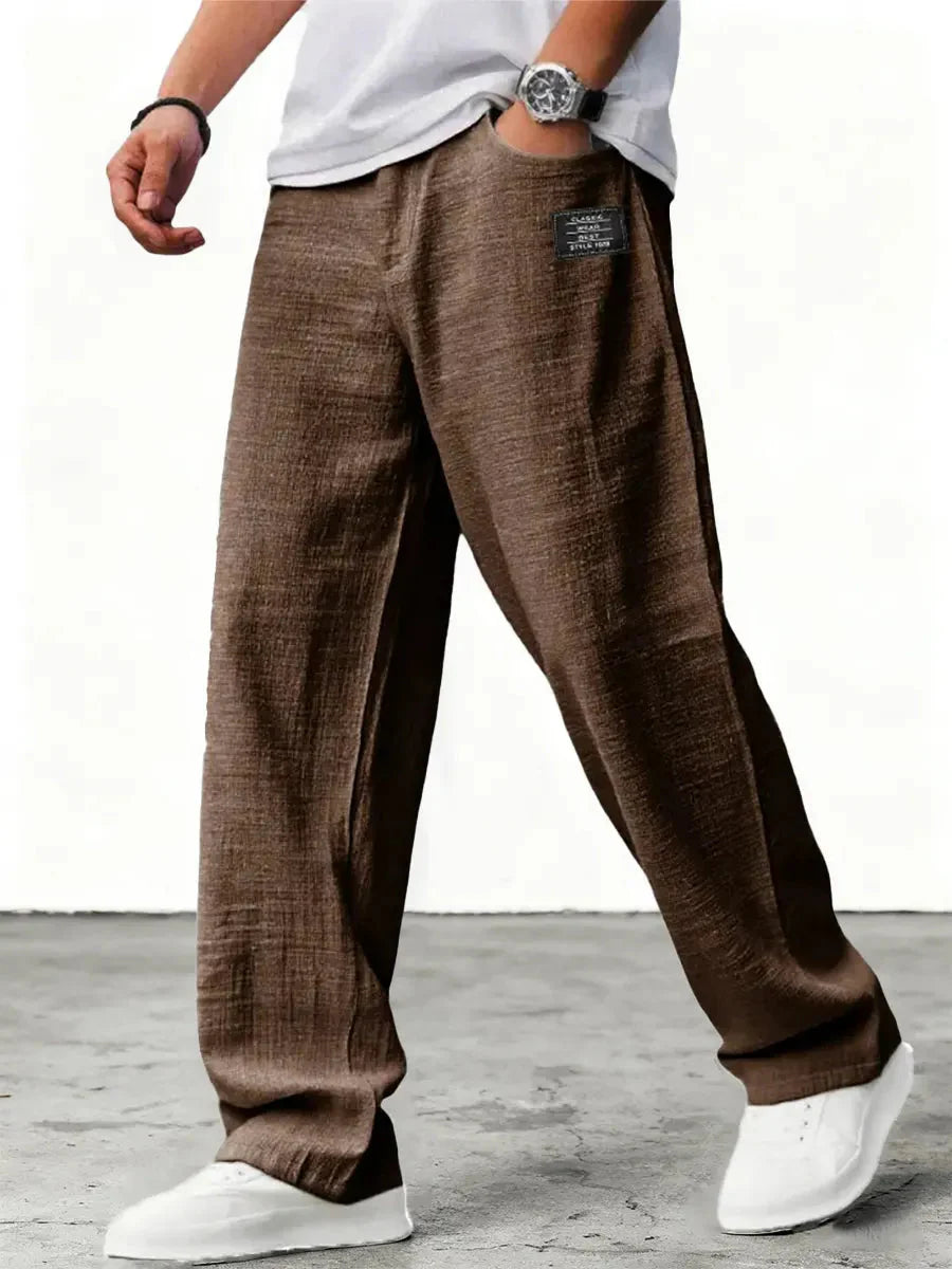 Fenton | Men's Side Pocket Wide-Leg Summer Trousers