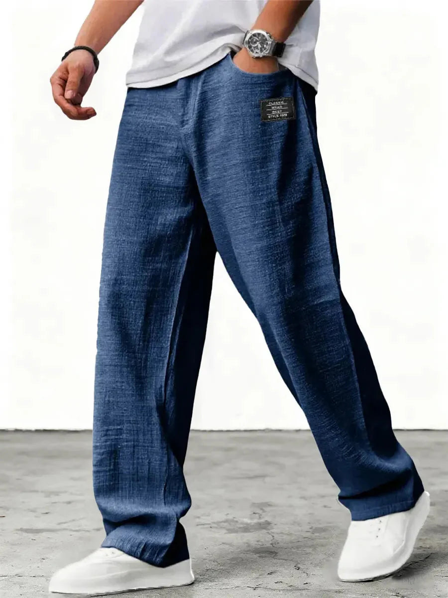 Fenton | Men's Side Pocket Wide-Leg Summer Trousers