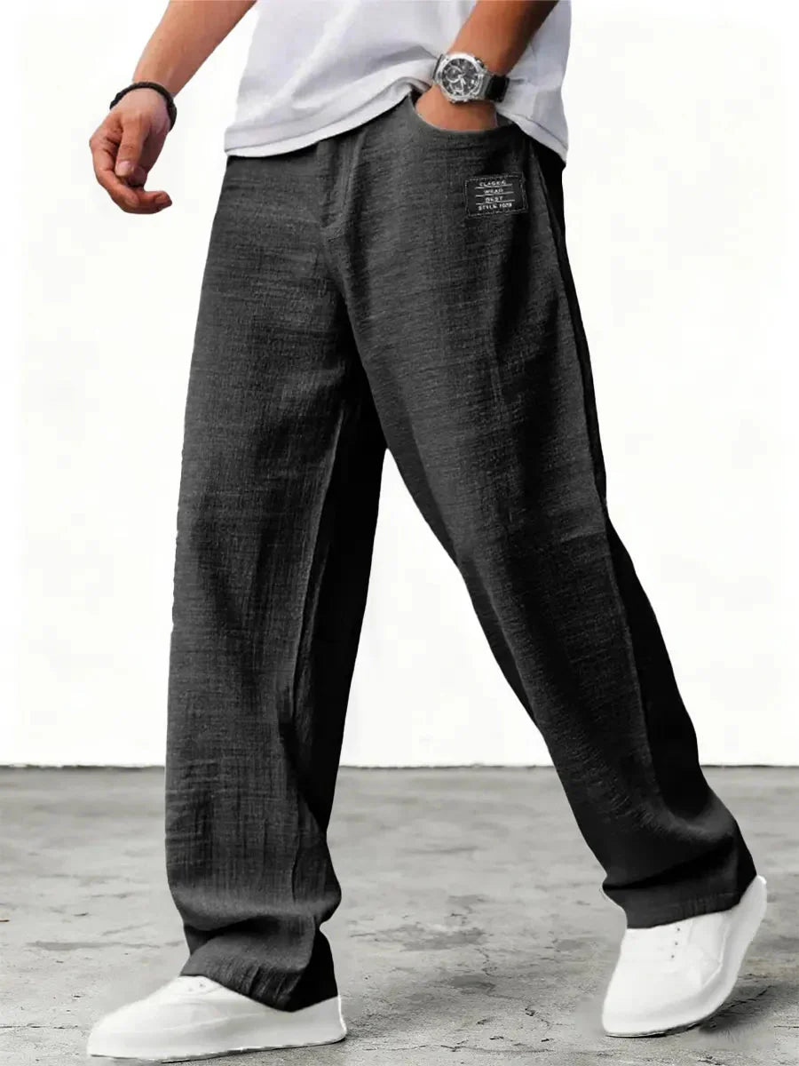 Fenton | Men's Side Pocket Wide-Leg Summer Trousers