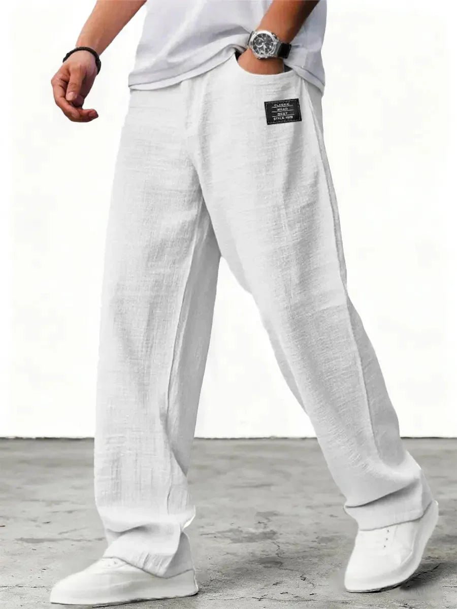 Fenton | Men's Side Pocket Wide-Leg Summer Trousers