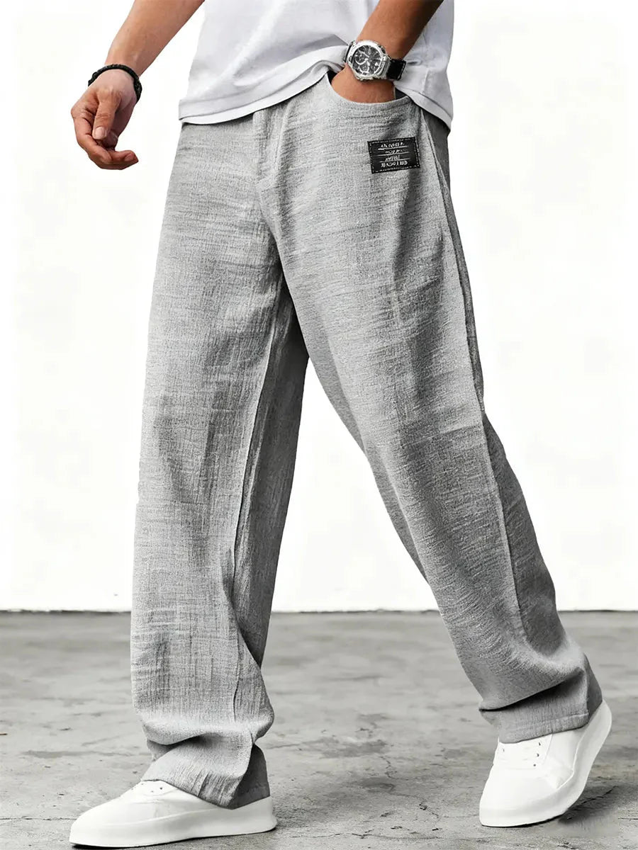 Fenton | Men's Side Pocket Wide-Leg Summer Trousers