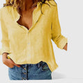 Fernanda | Women’s Collared Long Sleeve Button Front Shirt