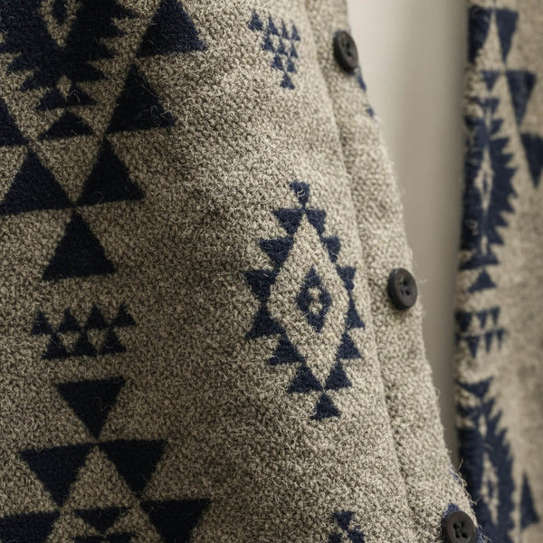 Fernando | Men’s Pattern Button Front Long Sleeve Jacket