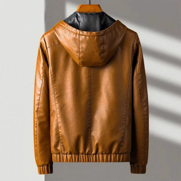 Fletcher | Men’s Drawstring Hooded Zip Front Long Sleeve Jacket
