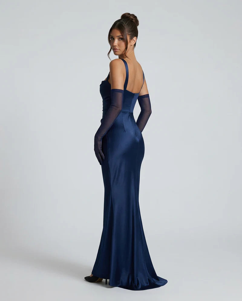 Florence | Women’s Square Neck Backless Wedding Guest Dress