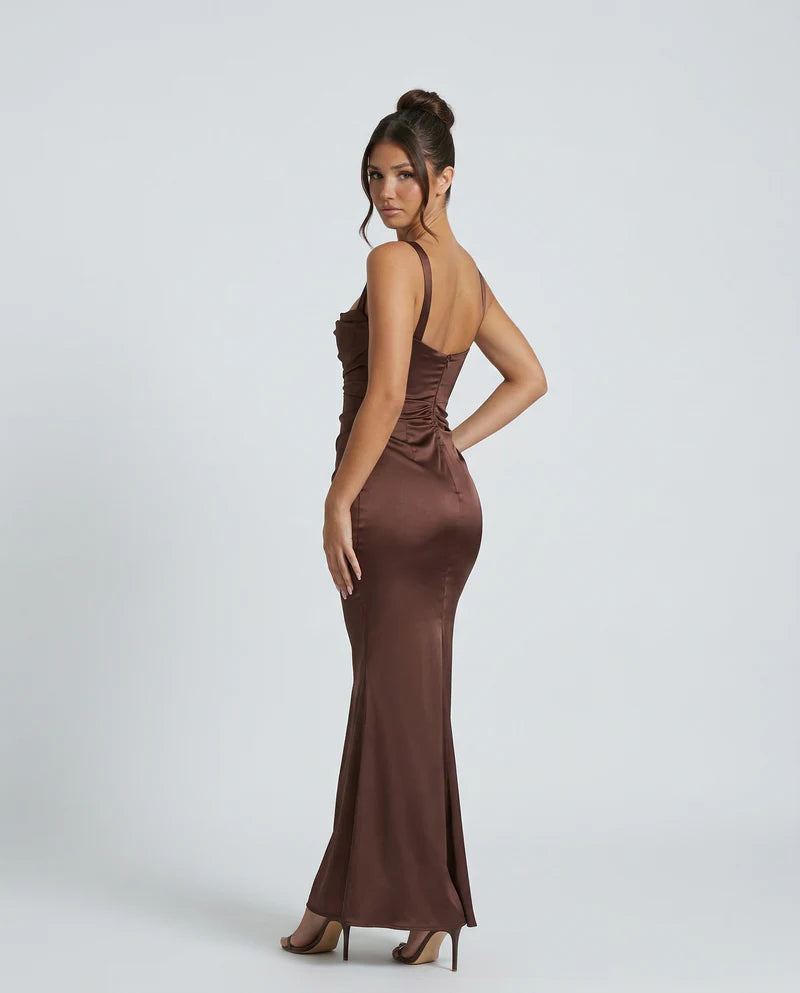 Florence | Women’s Square Neck Backless Wedding Guest Dress