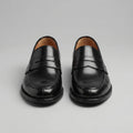 Francois | Men’s Black Round Toe Slip On Low Heel Dress Loafers