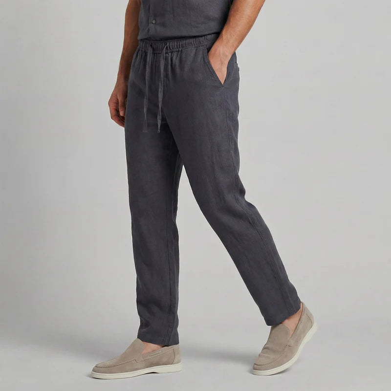 Fraser | Men’s Drawstring Straight Leg Pockets Summer Trousers