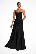 Gabrielle | Women's Square Neck Ruched Wedding Guest Dress