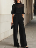 Garnet | Women’s Pleated High Waisted Wide Leg Three Piece Set