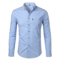 Garson | Men's Checkered Pattern Long Sleeve Dress Shirt