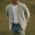 Gaspar | Men's Long Sleeve Button Front Pocketed Blazer