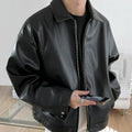 Gavan | Men’s Zip Front Long Sleeve Turn Down Collar Jacket